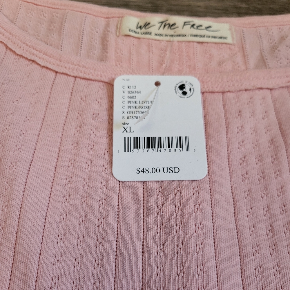 FREE PEOPLE We The Free Sweet And Salty Tee NWT - Picture 6 of 9